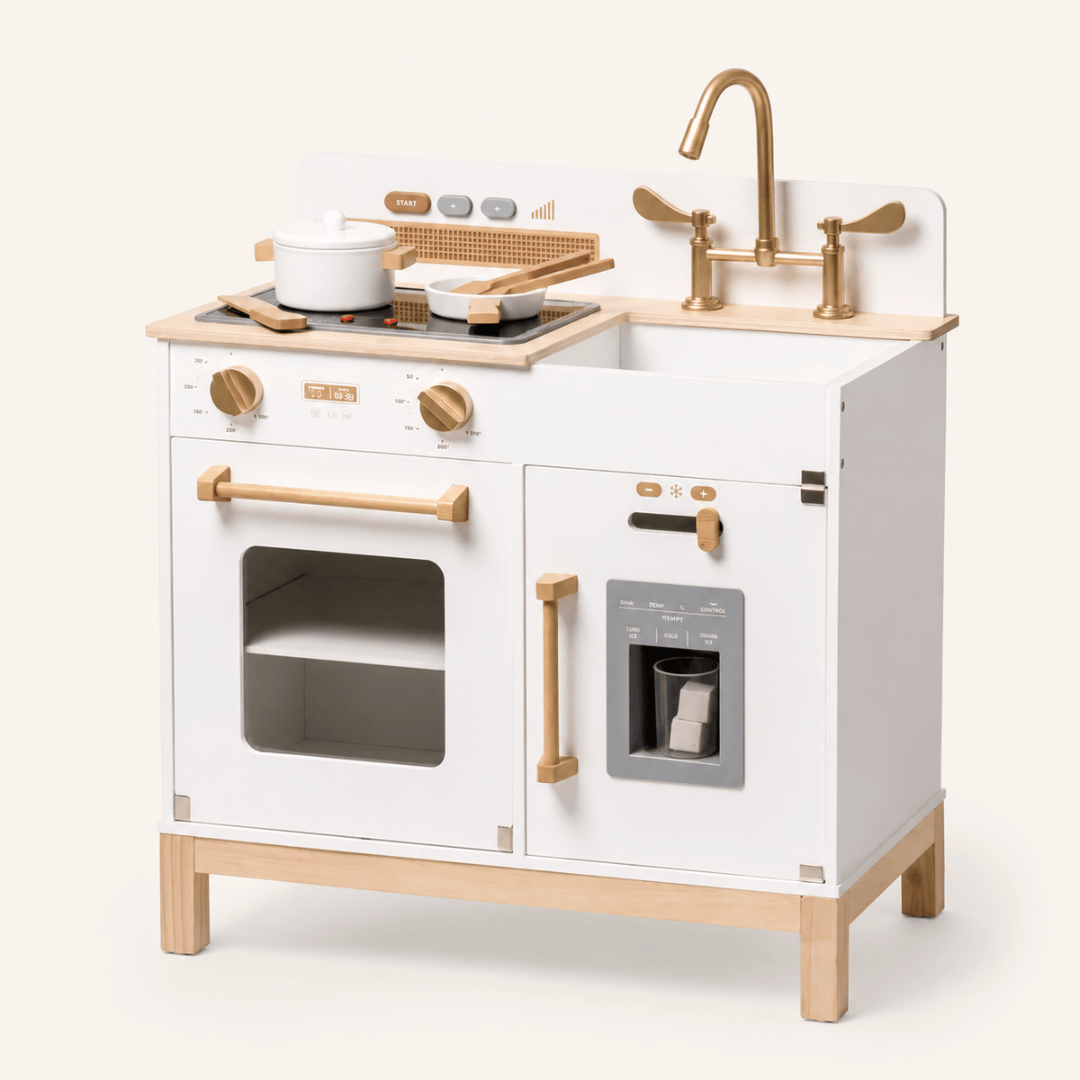 Cucina Giocattolo in Legno con Luci e Suoni per Bambini Montessori & Giocattoli