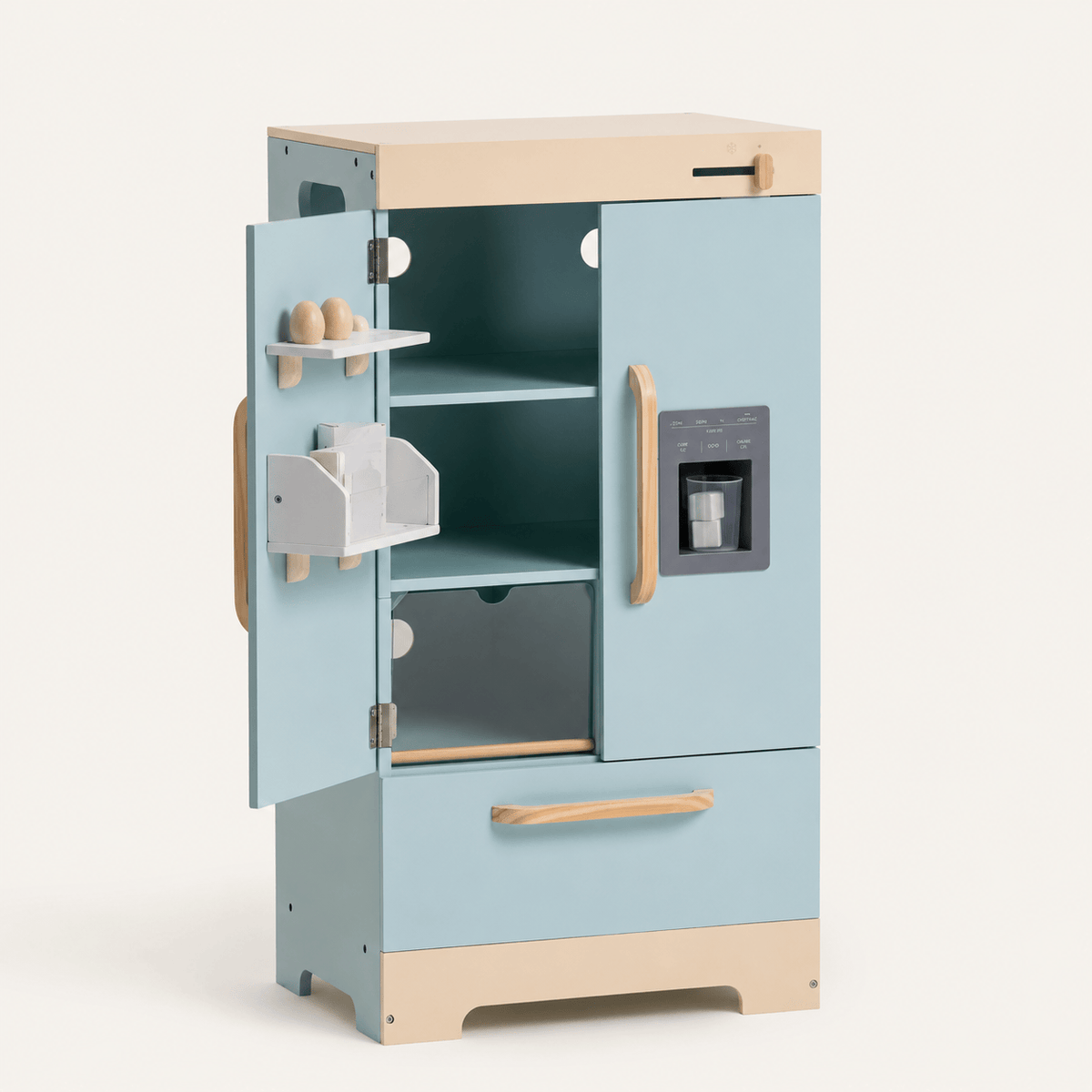 Cucina Giocattolo in Legno Set Completo Blu per Bambini Montessori & Giocattoli