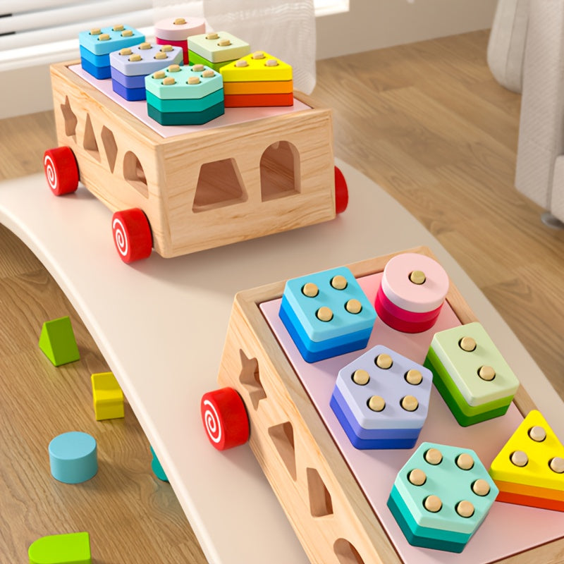 Gioco di Impilamento Forme Geometriche Montessori Montessori & Giocattoli