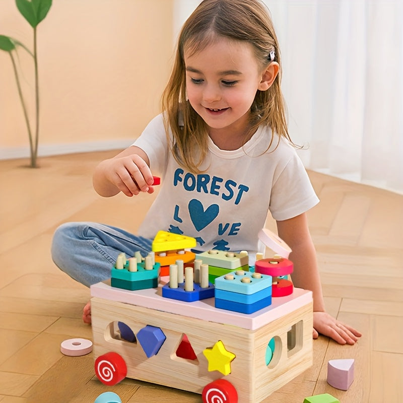 Gioco di Impilamento Forme Geometriche Montessori Montessori & Giocattoli