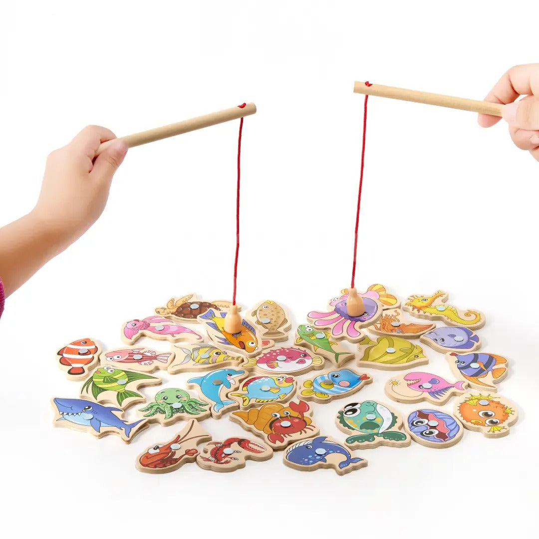 Gioco di Pesca in Legno Montessori Montessori & Giocattoli