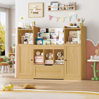Kids Toy Storage 3 Tier 2 Doors 1 Drawer Montessori & Toys