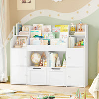 Kids Toy Storage 3 Tier 4 Doors 2 Drawers Montessori & Toys