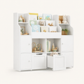 Kids Toy Storage 3 Tier 4 Doors 2 Drawers Montessori & Toys