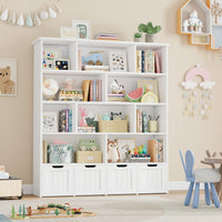 Kids Toy Storage 4 Drawers 11 Shelves Montessori & Toys