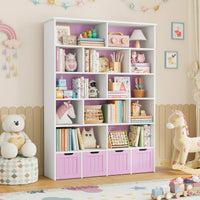 Kids Toy Storage 4 Drawers 13 Shelves Montessori & Toys