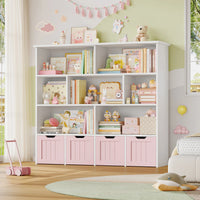 Kids Toy Storage 4 Drawers 8 Shelves Montessori & Toys