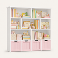 Kids Toy Storage 4 Drawers 8 Shelves Montessori & Toys