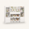 Kids Toy Storage 6 Boxes 4 Tier Bookshelf Montessori & Toys