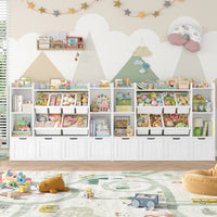 Kids Toy Storage 7 Cubbies 6 Boxes 4 Drawers Montessori & Toys