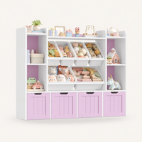 Kids Toy Storage 7 Cubbies 6 Boxes 4 Drawers Montessori & Toys