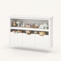 Kids Toy Storage Cabinet 3 Drawers on Wheels Montessori & Toys