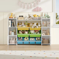 Kids Toy Storage Unit 8 Removable Boxes Montessori & Toys