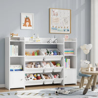 Kids Toy Storage Unit 8 Removable Boxes Montessori & Toys