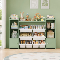 Kids Toy Storage Unit 8 Removable Boxes Montessori & Toys