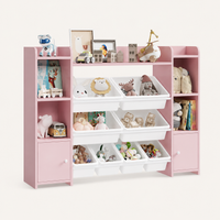 Kids Toy Storage Unit 8 Removable Boxes Montessori & Toys