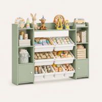Kids Toy Storage Unit 8 Removable Boxes Montessori & Toys