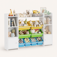 Kids Toy Storage Unit 8 Removable Boxes Montessori & Toys