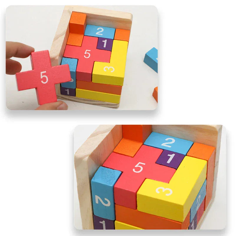 Montessori 3D Cube Puzzle L'atelier Montessori