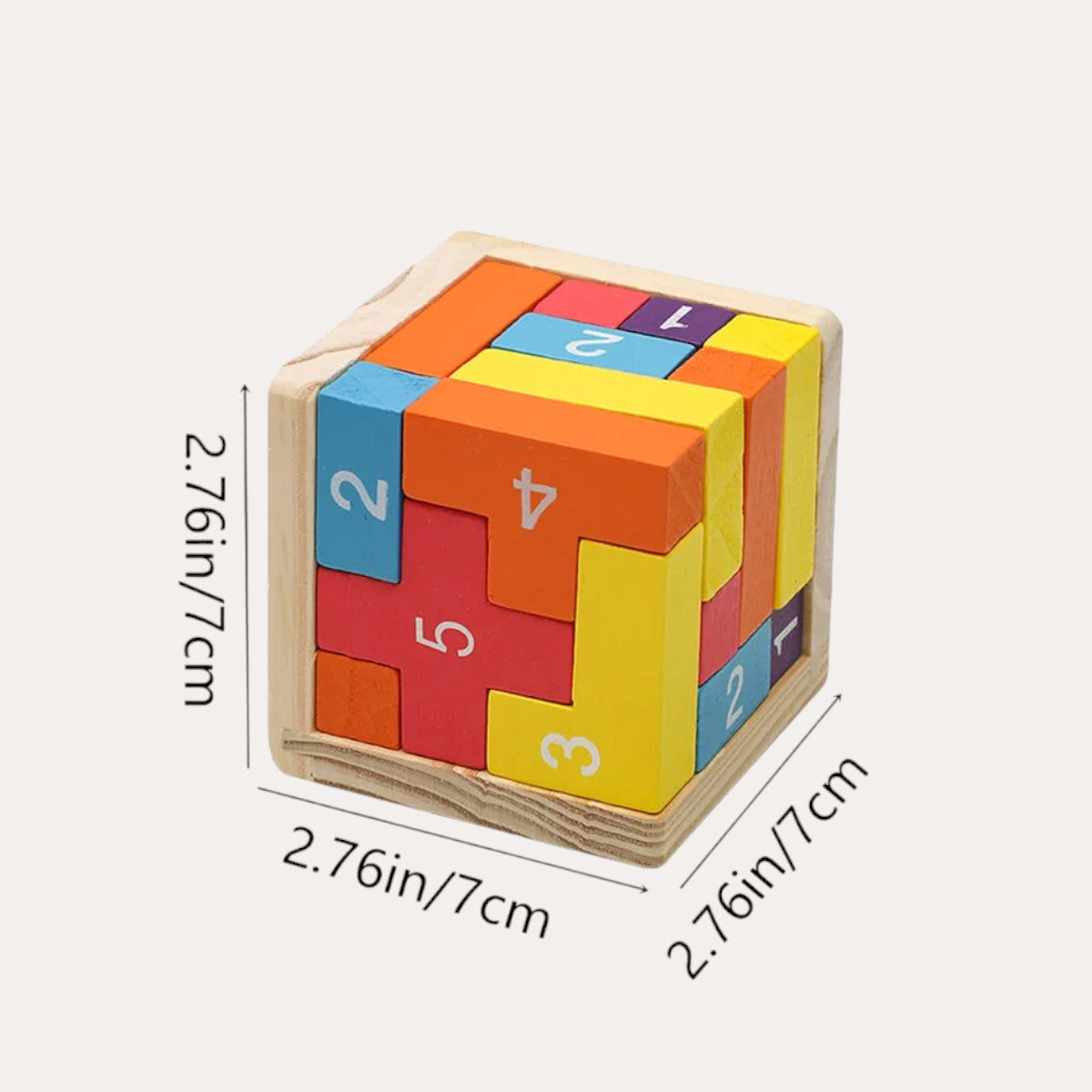 Montessori 3D Cube Puzzle L'atelier Montessori