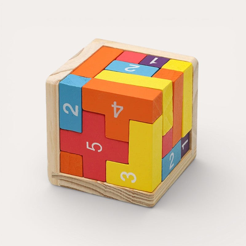 Montessori 3D Cube Puzzle L'atelier Montessori