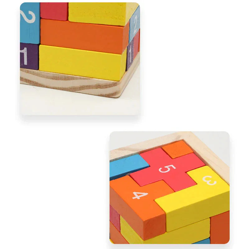 Montessori 3D Cube Puzzle L'atelier Montessori
