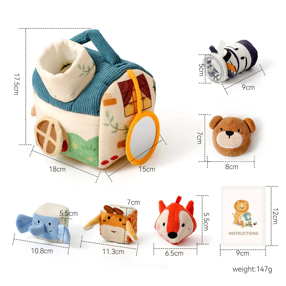 Montessori Activity Cube with Sensory Elements L'atelier Montessori