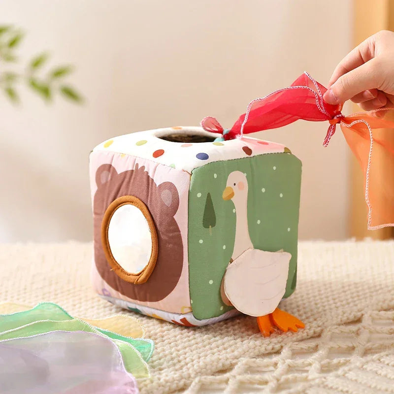 Montessori Activity Cube with Sensory Elements L'atelier Montessori