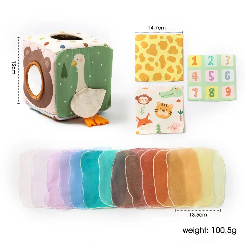 Montessori Activity Cube with Sensory Elements L'atelier Montessori