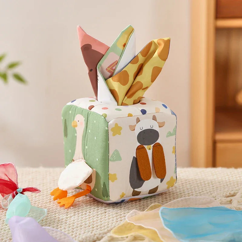 Montessori Activity Cube with Sensory Elements L'atelier Montessori