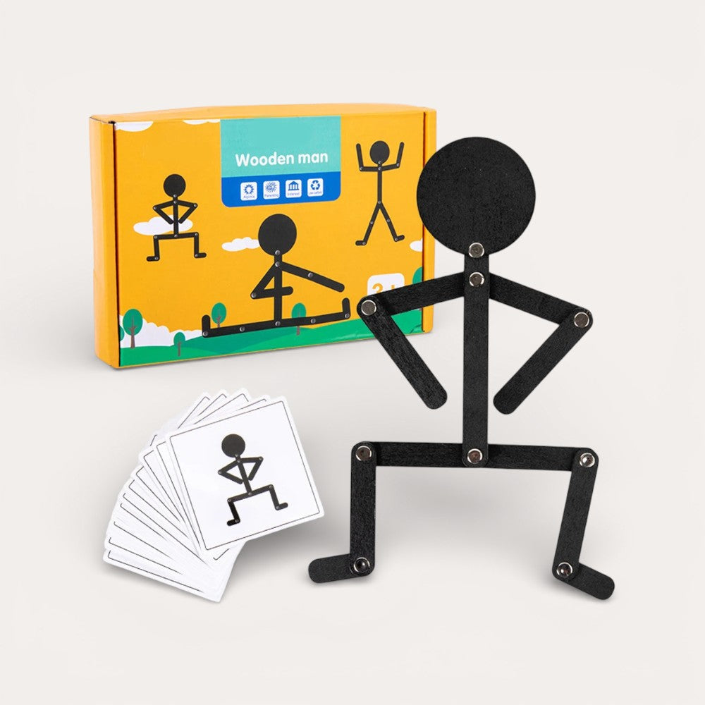 Montessori Articulated Wooden Figure L'atelier Montessori