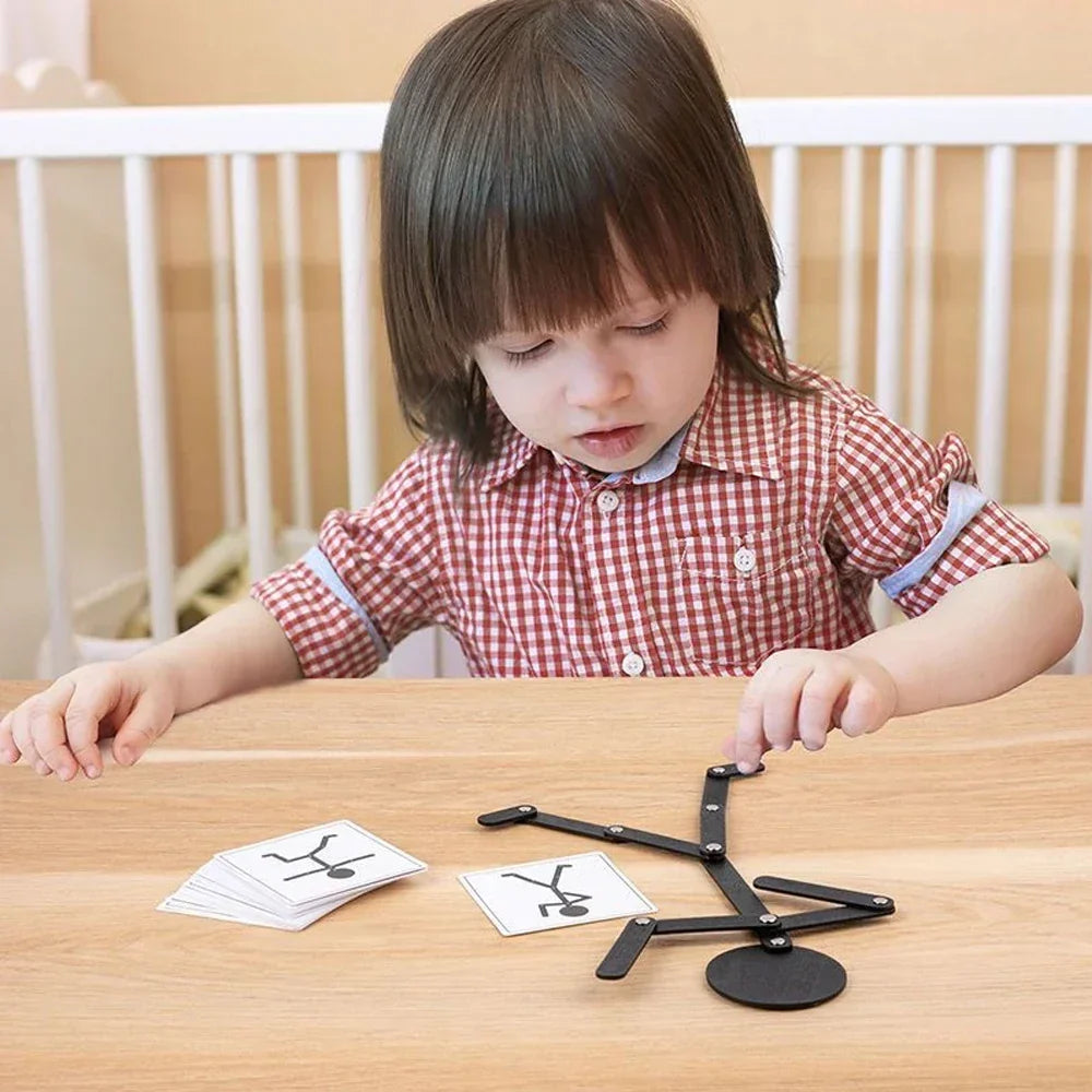 Montessori Articulated Wooden Figure L'atelier Montessori