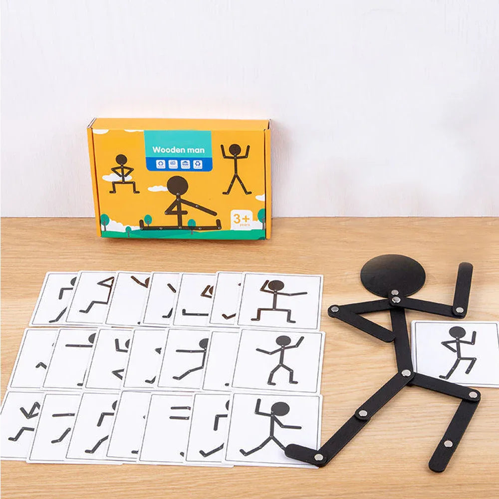 Montessori Articulated Wooden Figure L'atelier Montessori