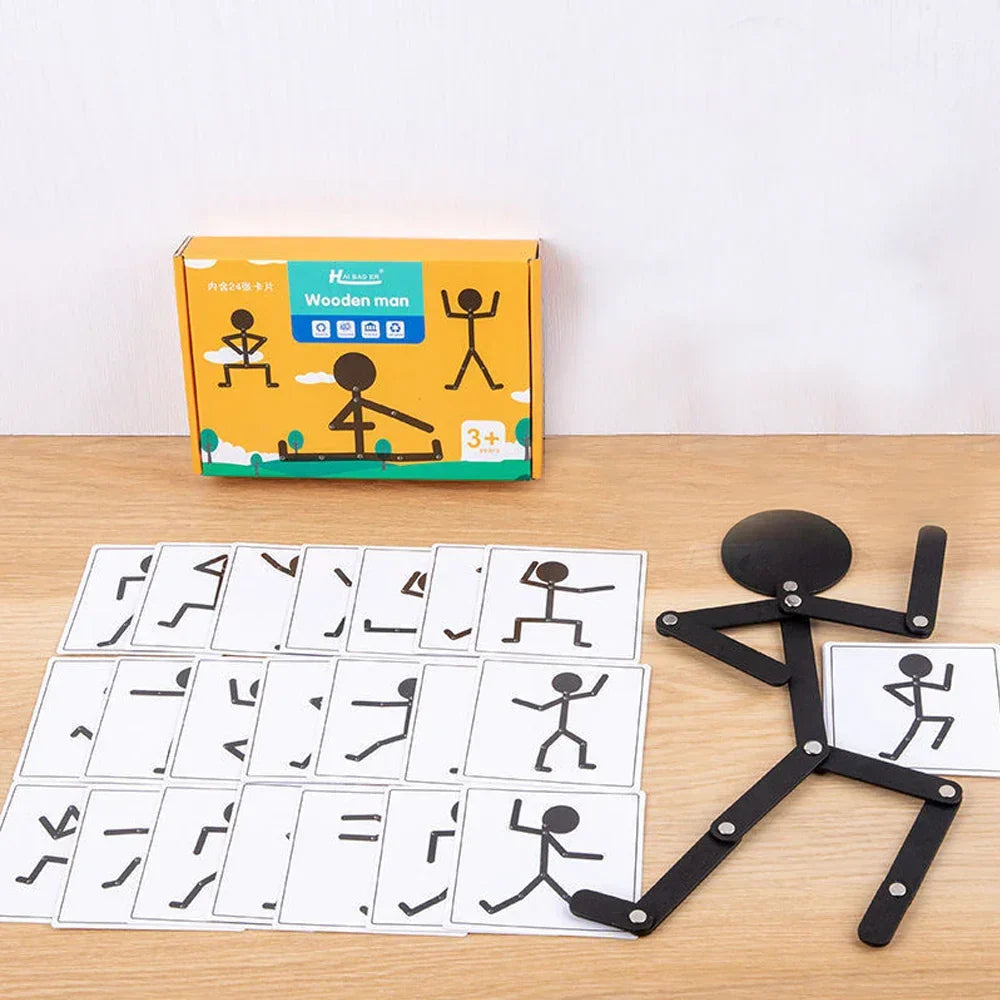Montessori Articulated Wooden Figure L'atelier Montessori