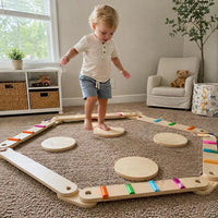 Montessori Balance Beams and Stones L'atelier Montessori