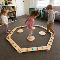 Montessori Balance Beams and Stones L'atelier Montessori