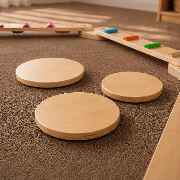 Montessori Balance Beams and Stones L'atelier Montessori