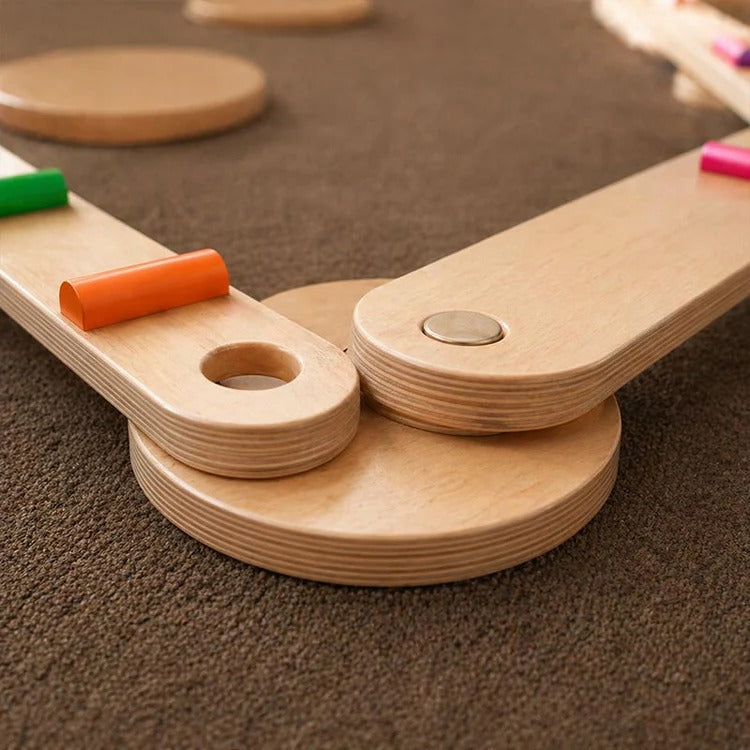 Montessori Balance Beams and Stones L'atelier Montessori
