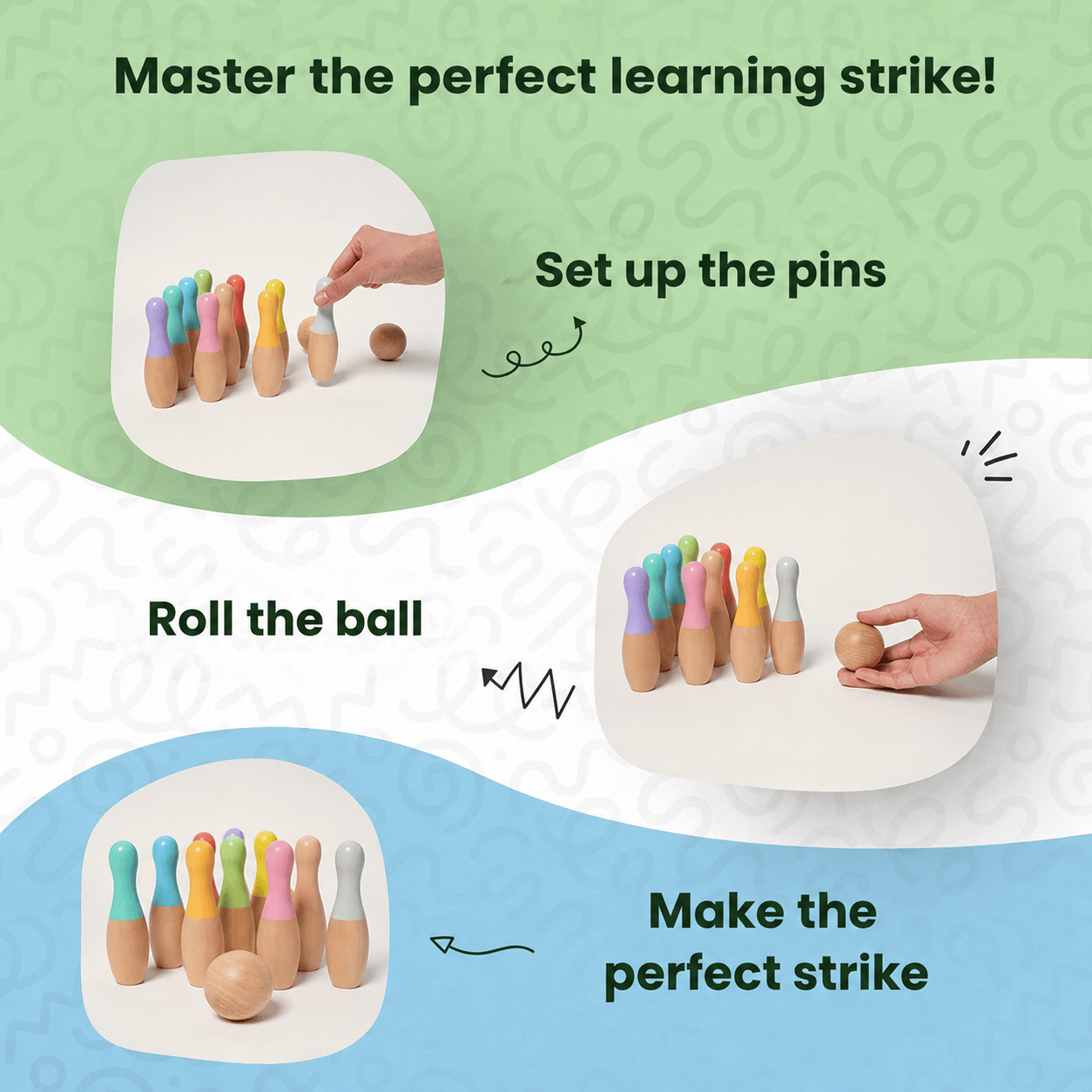 Montessori Bowling Game L'atelier Montessori