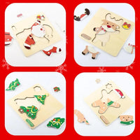 Montessori Christmas Puzzle (SET OF 4) L'atelier Montessori