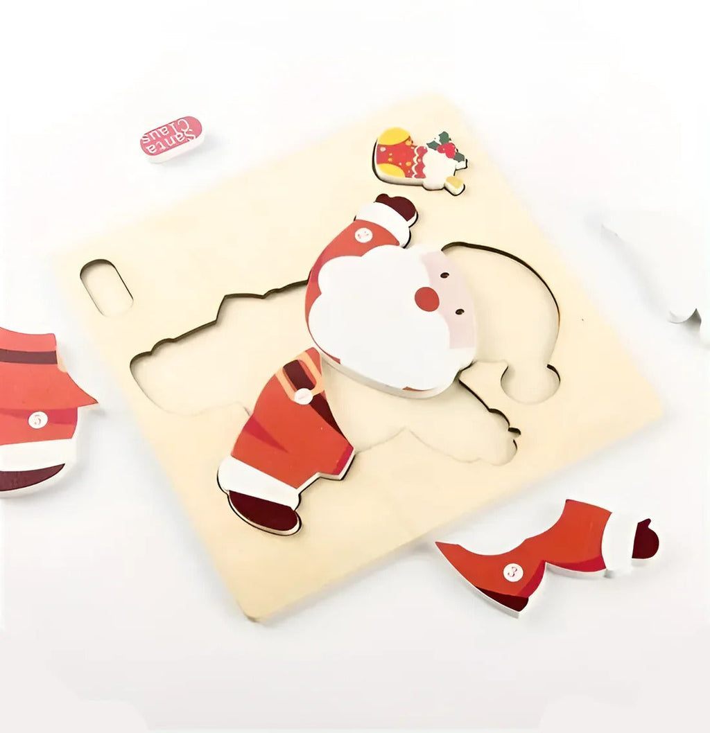 Montessori Christmas Puzzle (SET OF 4) L'atelier Montessori