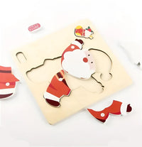 Montessori Christmas Puzzle (SET OF 4) L'atelier Montessori