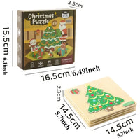 Montessori Christmas Puzzle (SET OF 4) L'atelier Montessori