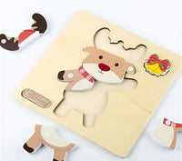 Montessori Christmas Puzzle (SET OF 4) L'atelier Montessori
