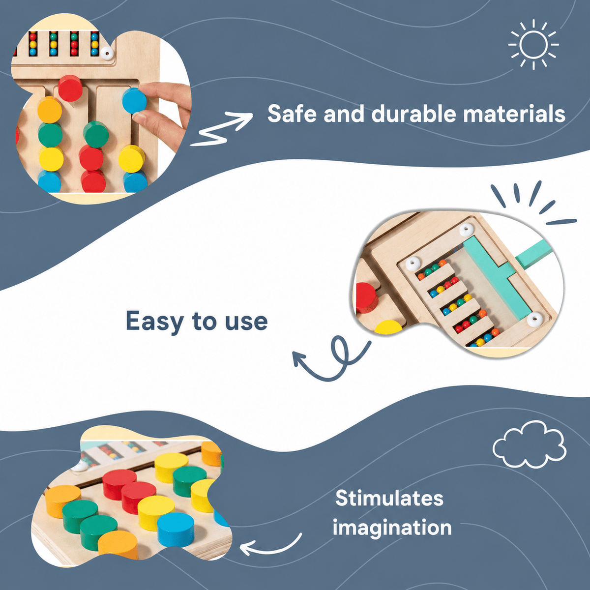 Montessori Color Sorting Puzzle L'atelier Montessori