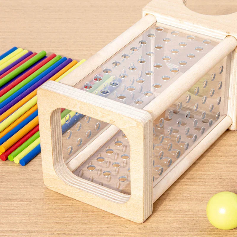 Montessori Colorful Bead & Rod Tower L'atelier Montessori