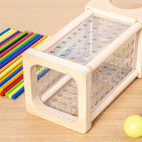 Montessori Colorful Bead & Rod Tower L'atelier Montessori