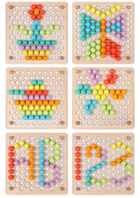 Montessori Colors and Beads Busy Board L'atelier Montessori