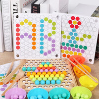 Montessori Colors and Beads Busy Board L'atelier Montessori