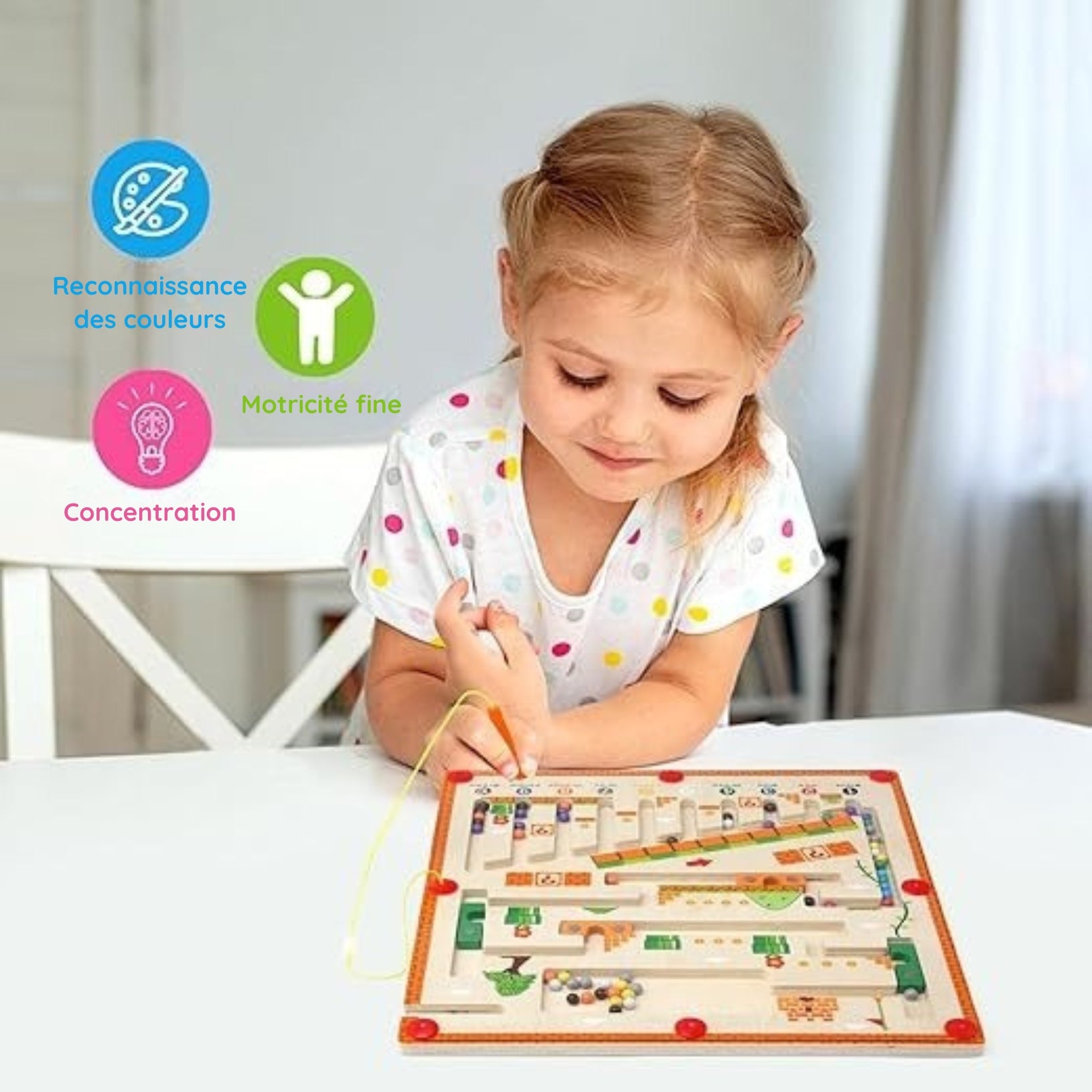 Montessori Colors and Numbers Maze L'atelier Montessori